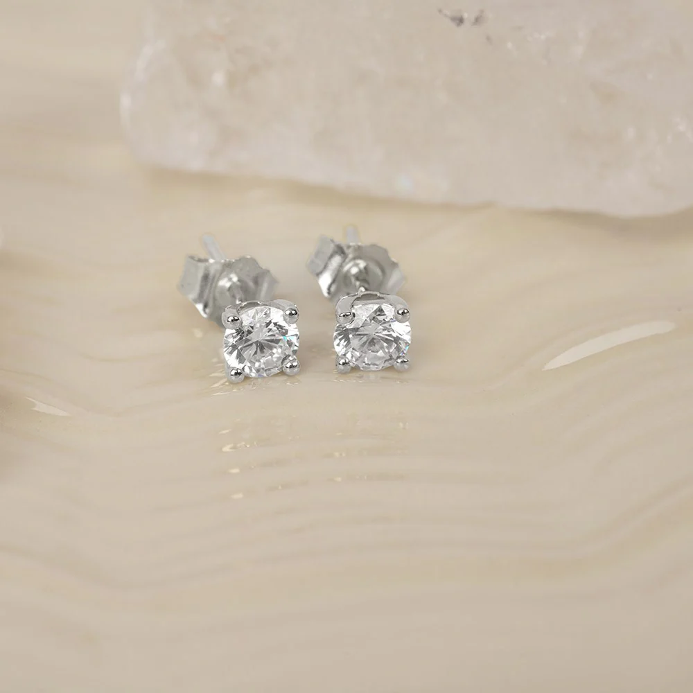LUXURY 14kt. guldørestikker m. lab grown diamant 2x0,35ct TW/VS2 - Image 2