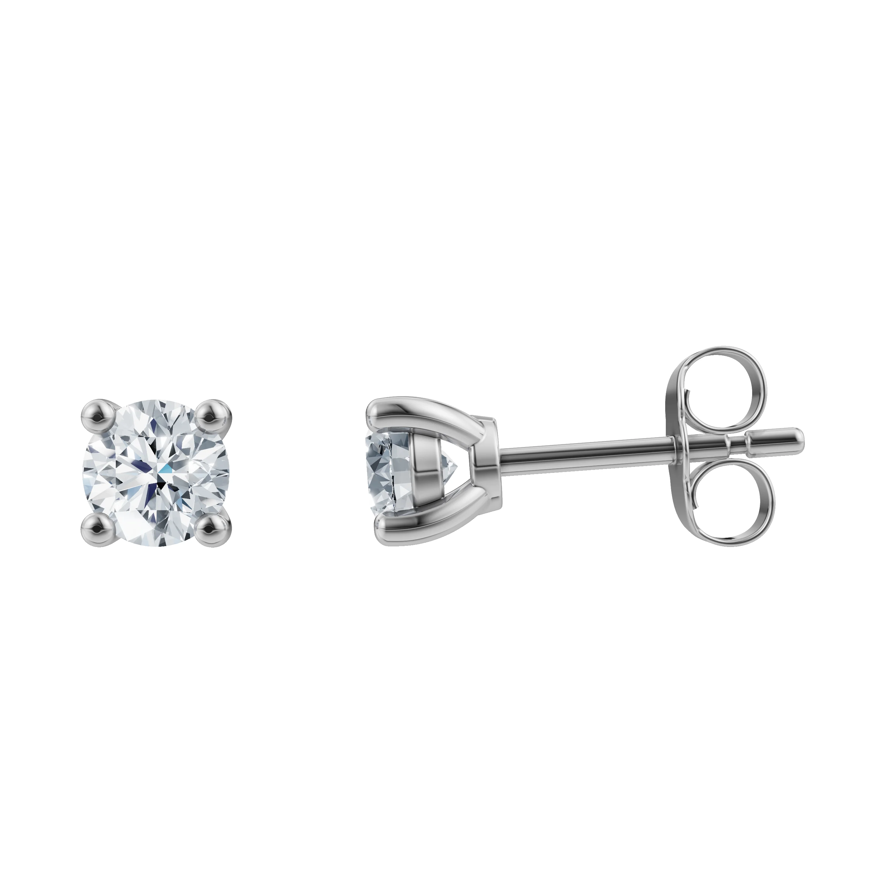LUXURY 14kt. guldørestikker m. lab grown diamant 2x0,35ct TW/VS2 - Image 4