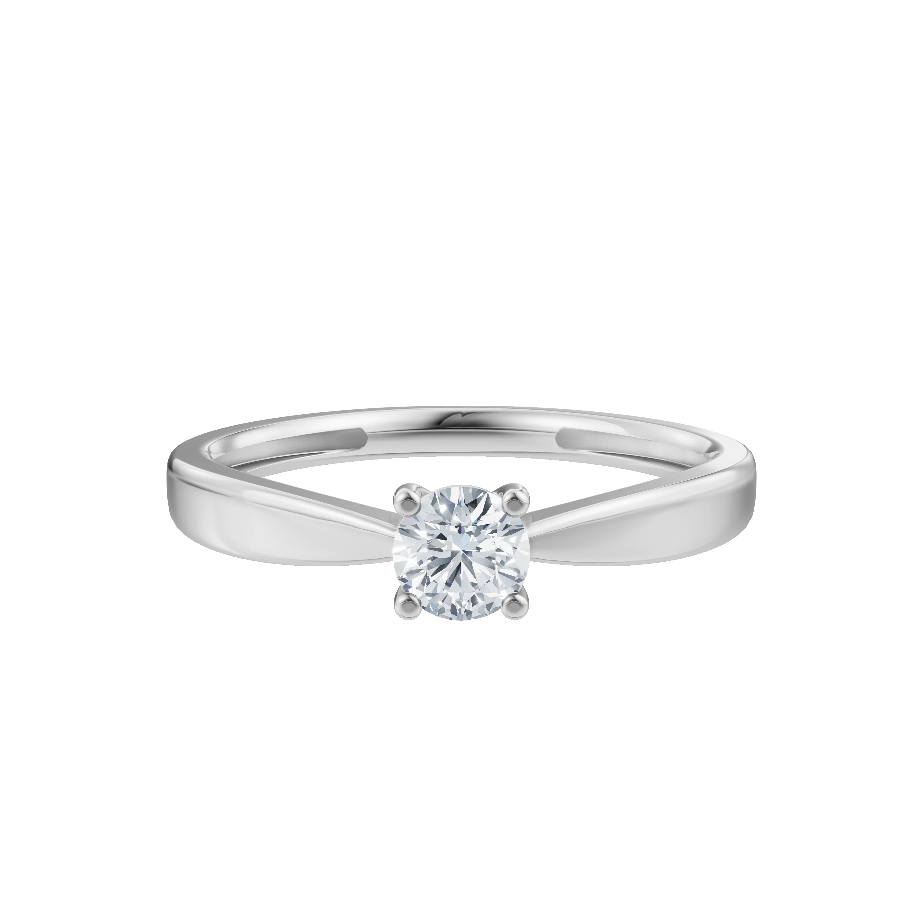 LUXURY 14kt. guldring m. lab grown diamant 0,25ct TW/VS2 - Image 8