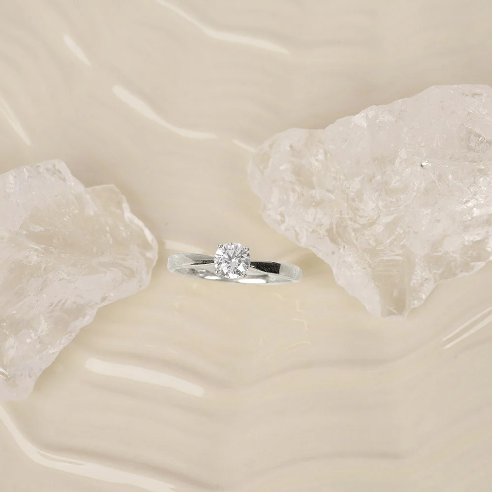LUXURY 14kt. guldring m. lab grown diamant 0,50ct TW/VS2 - Image 7