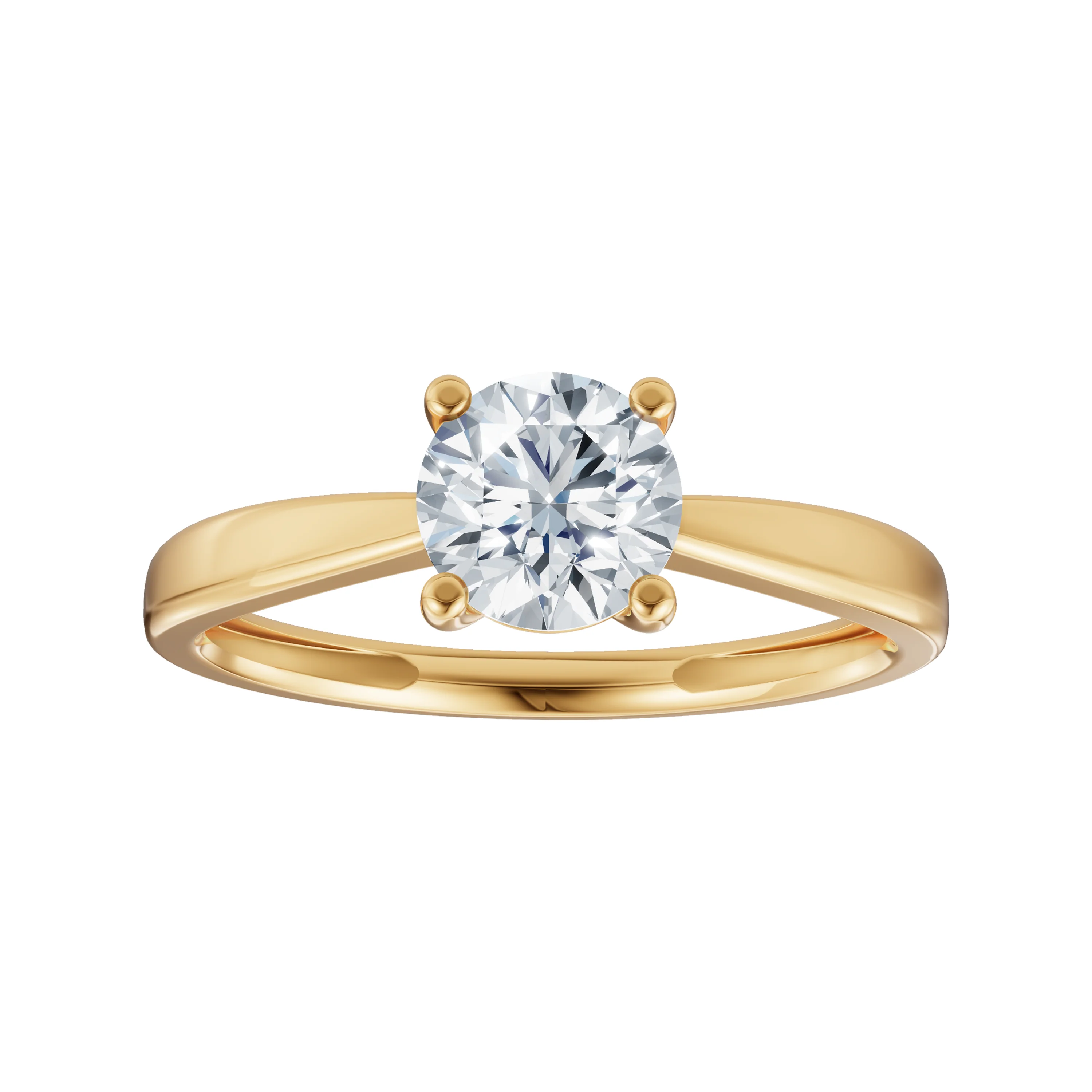 LUXURY 14kt. guldring m. lab grown diamant 0,70ct TW/VS2 - Image 4