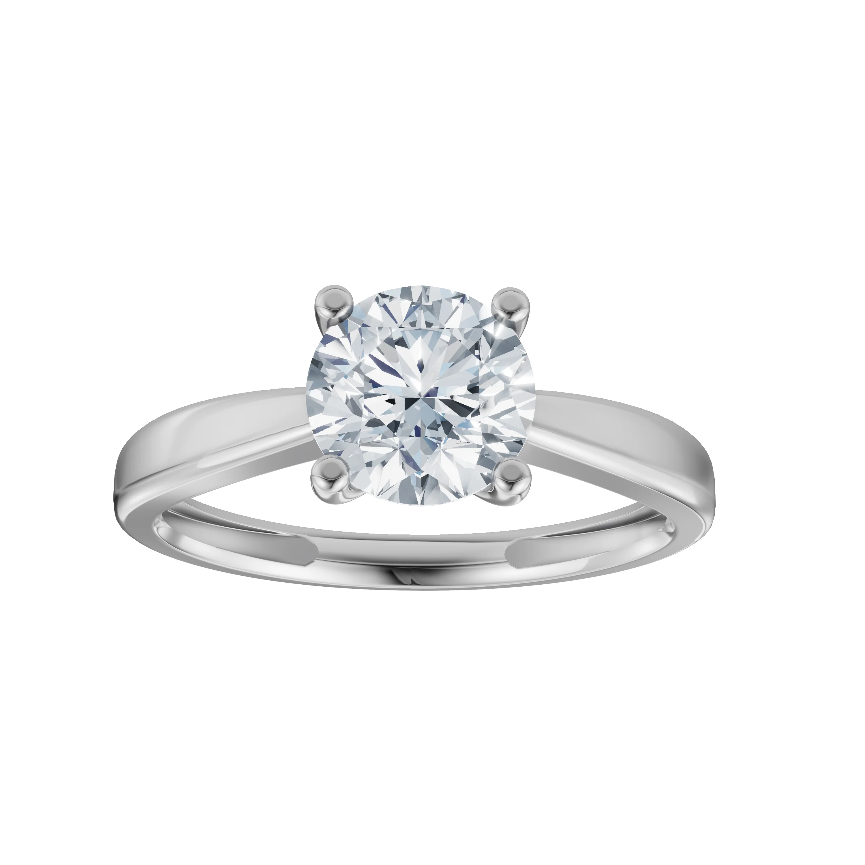 LUXURY 14kt. guldring m. lab grown diamant 1,0ct TW/VS2 - Image 4