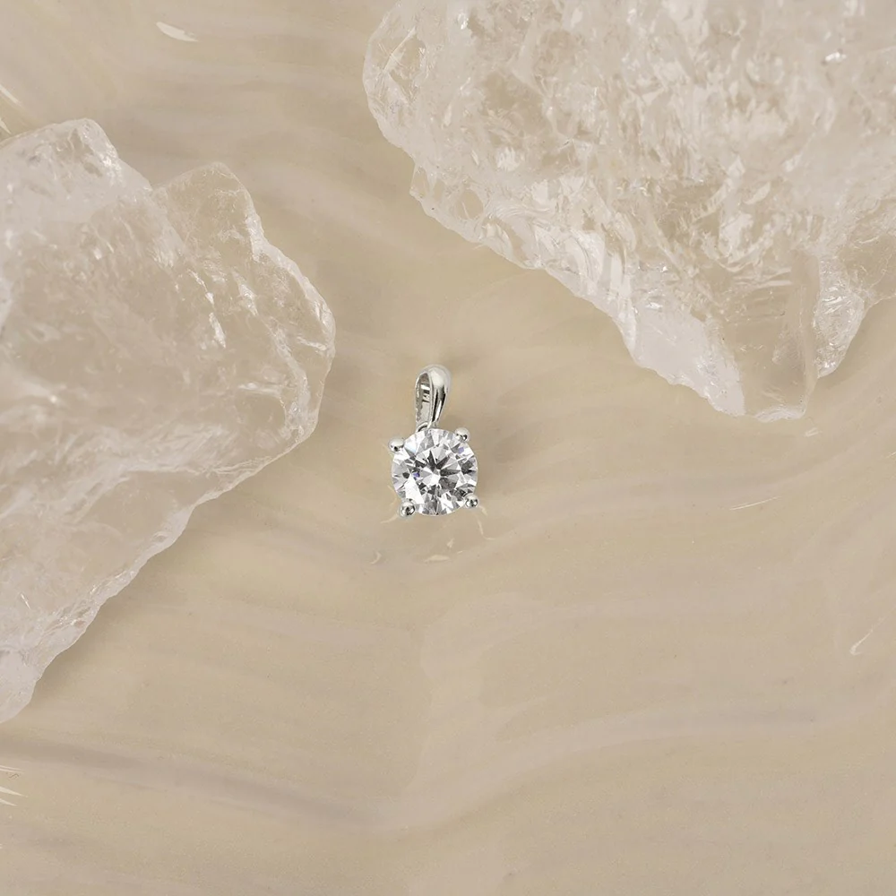 LUXURY 14kt. guldvedhæng m. lab grown diamant 0,50ct TW/VS2 - Image 2