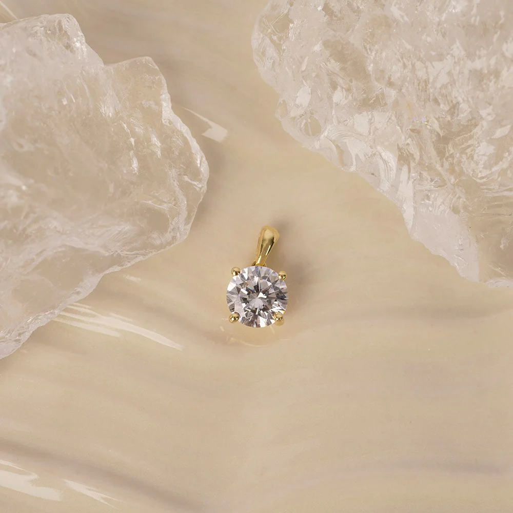 LUXURY 14kt. guldvedhæng m. lab grown diamant 0,70ct TW/VS2 - Image 3