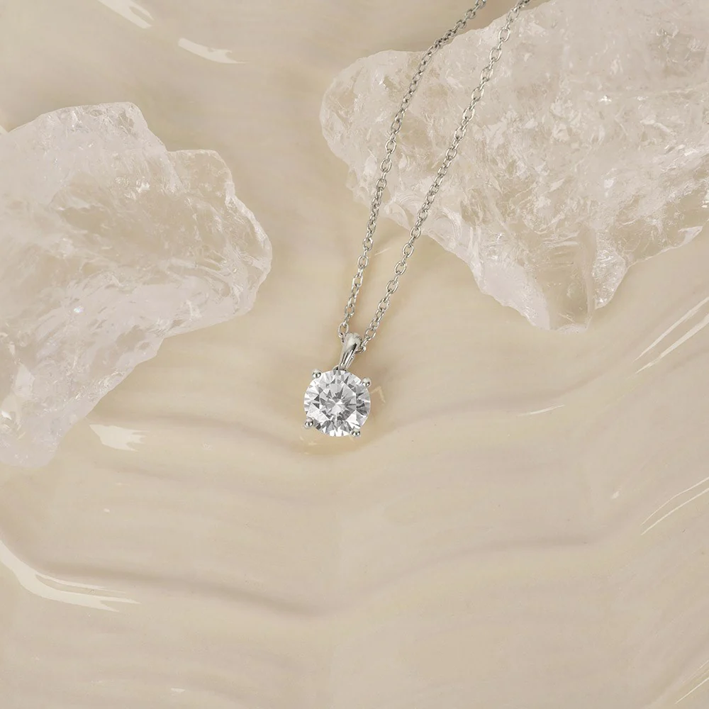 LUXURY 14kt. guldvedhæng m. lab grown diamant 1,0ct TW/VS2 - Image 2