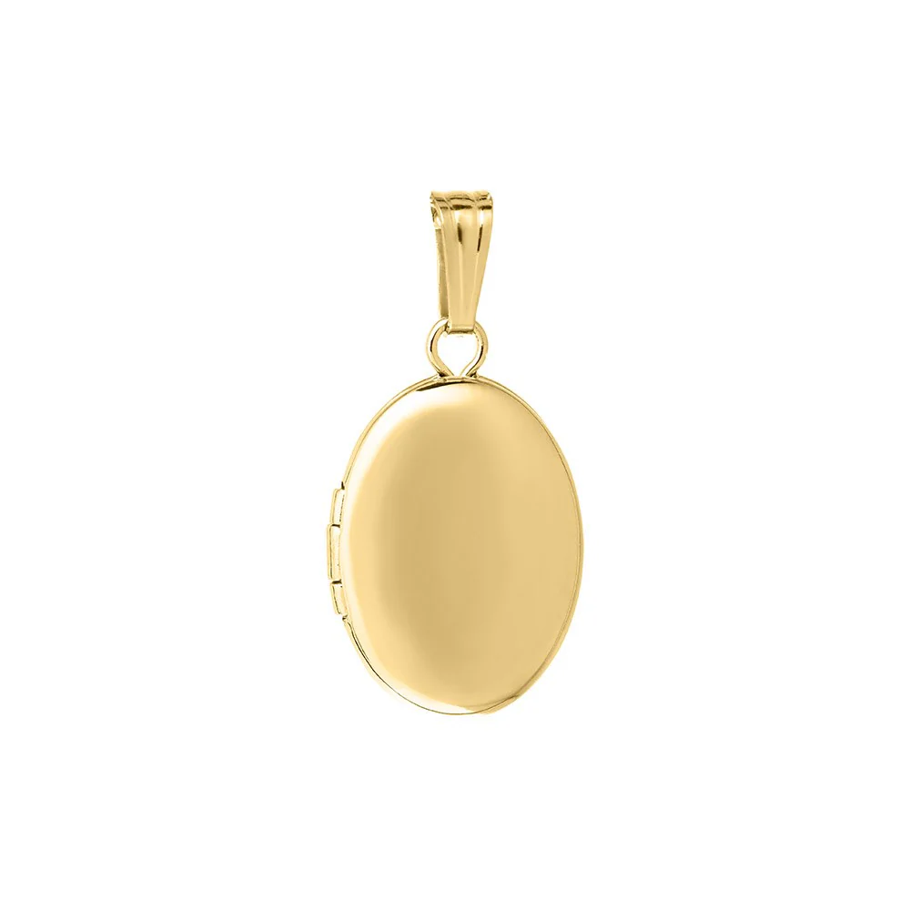 Medaljon m. 14kt. påvalset guld. Inkl. 45cm kæde - Image 2