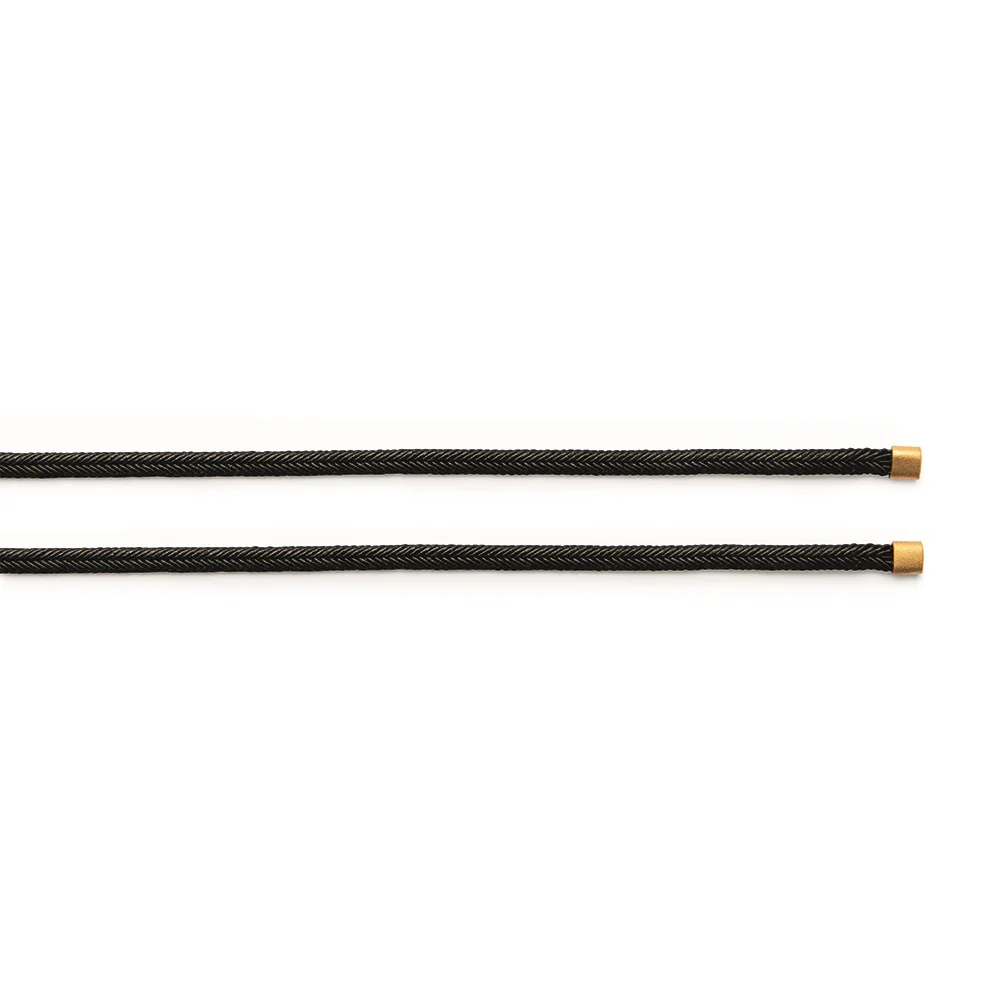 Mokuba bånd sort, 925 /endestykker fg., 100cm, 3mm