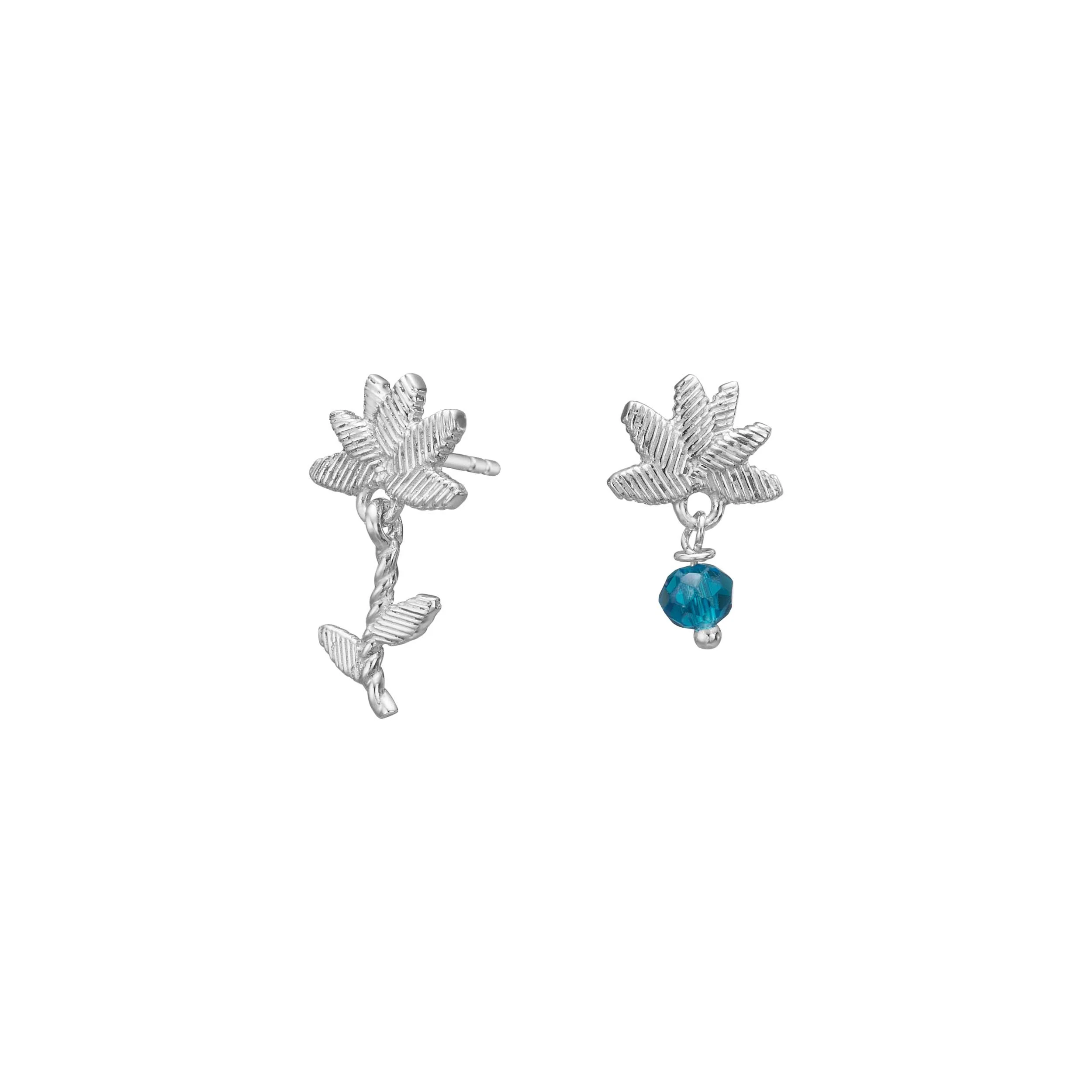 Ørestikker blå blomst BRODERIE52 - Image 3