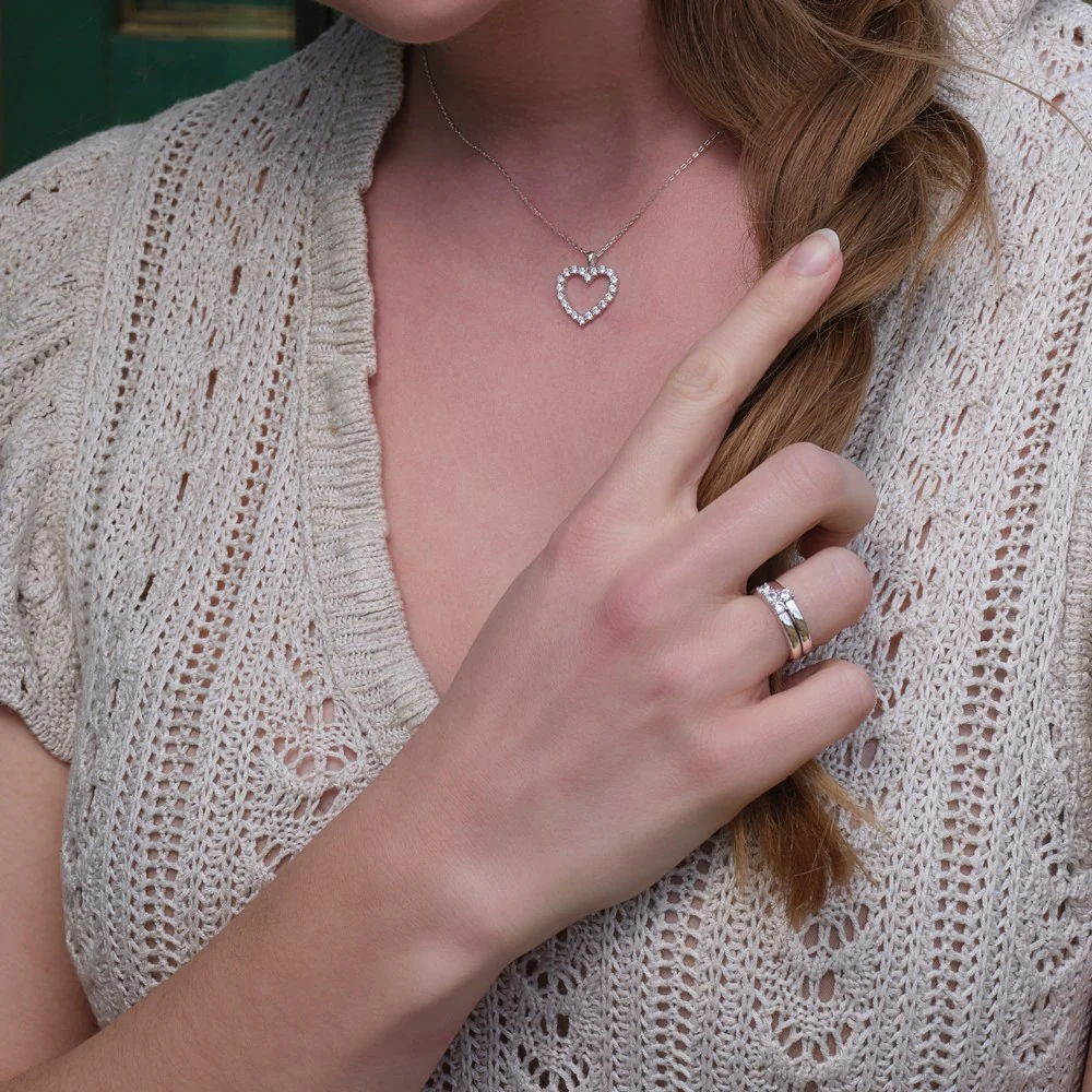 Rhd. Sølv ring 1cz OBINOR - Image 4