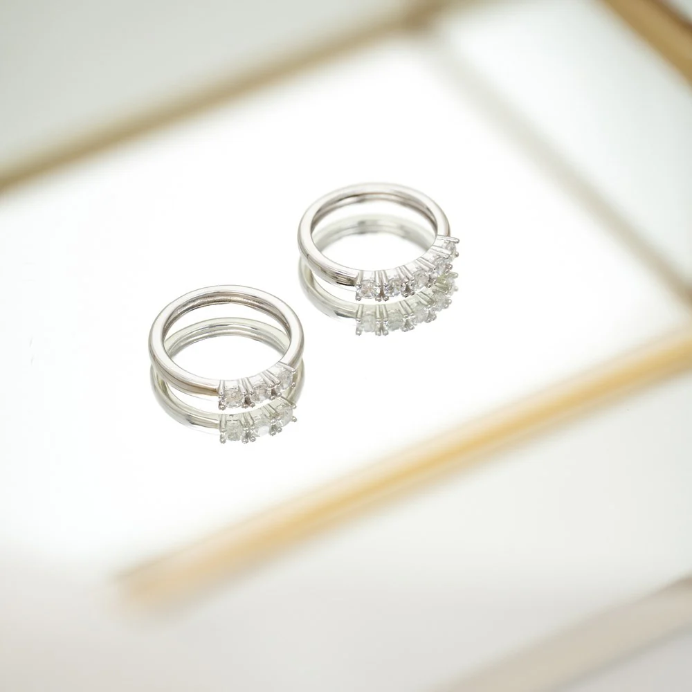 Rhd. Sølv ring 3cz OBINOR - Image 3