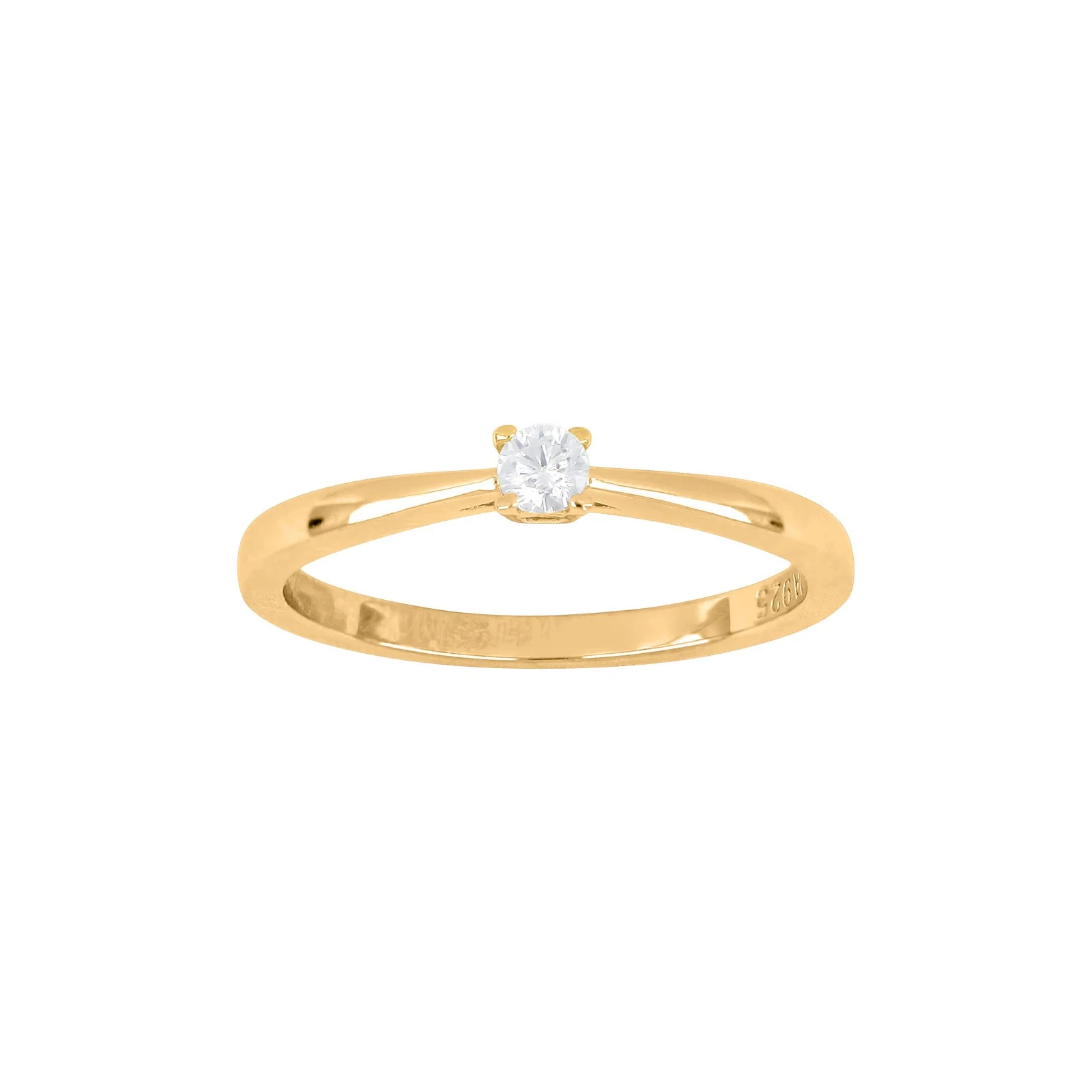 Rhd. sølv ring 3mm grab HEGENOR