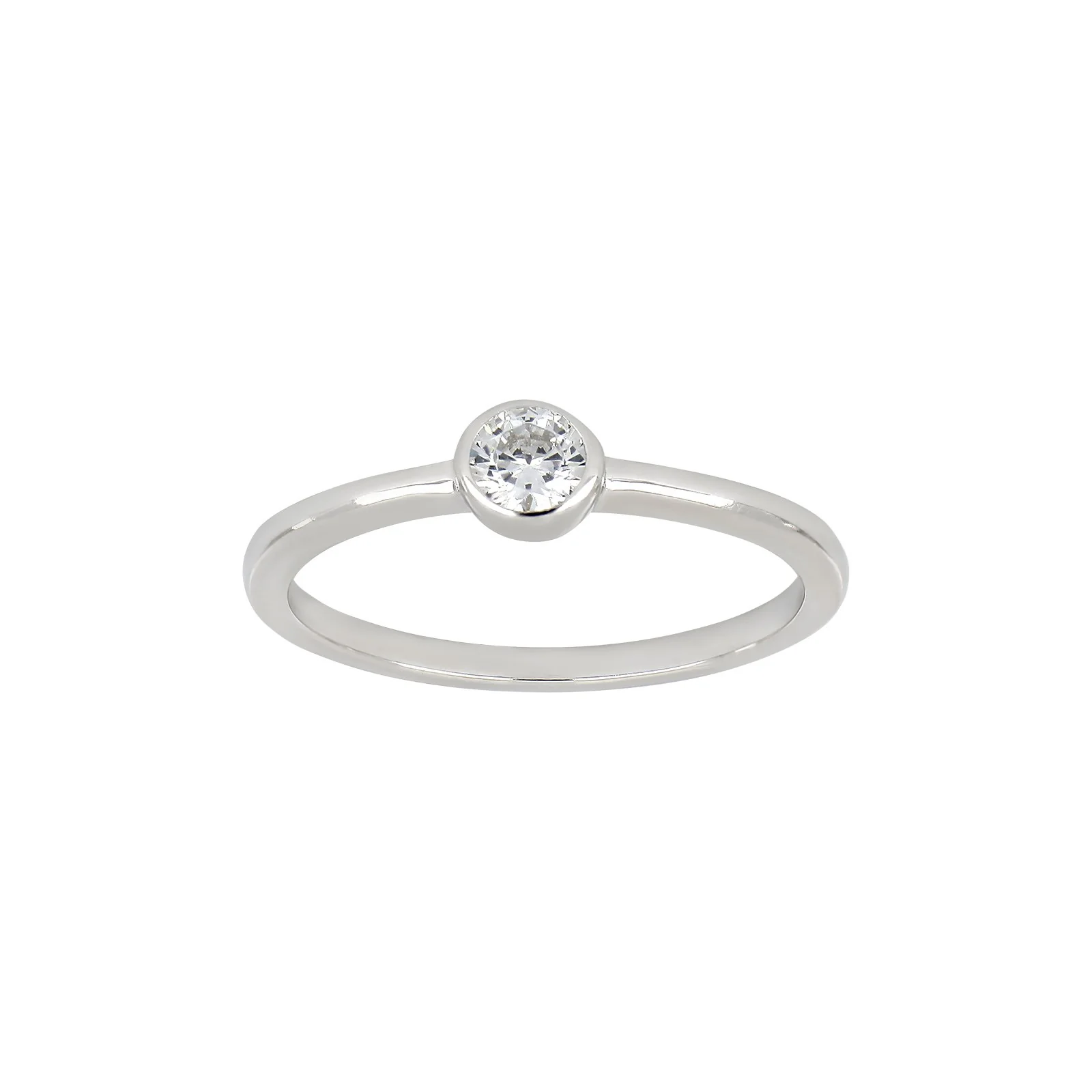 Rhd. sølv ring 4mm rør HANNANOR - Image 3