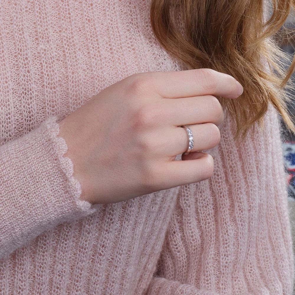 Rhd. Sølv ring 5cz OBINOR - Image 2