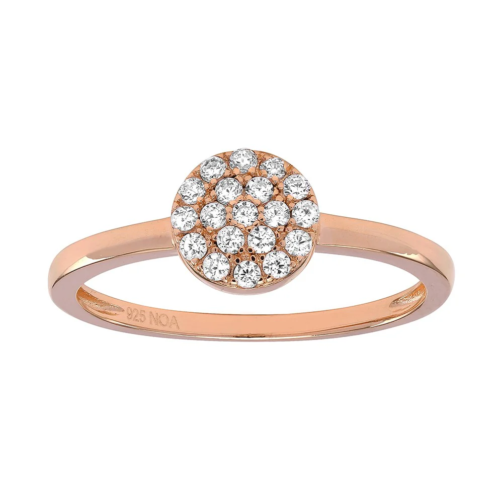 Sølv ring ANNIENOR sorte cz. rund 6mm - Image 4