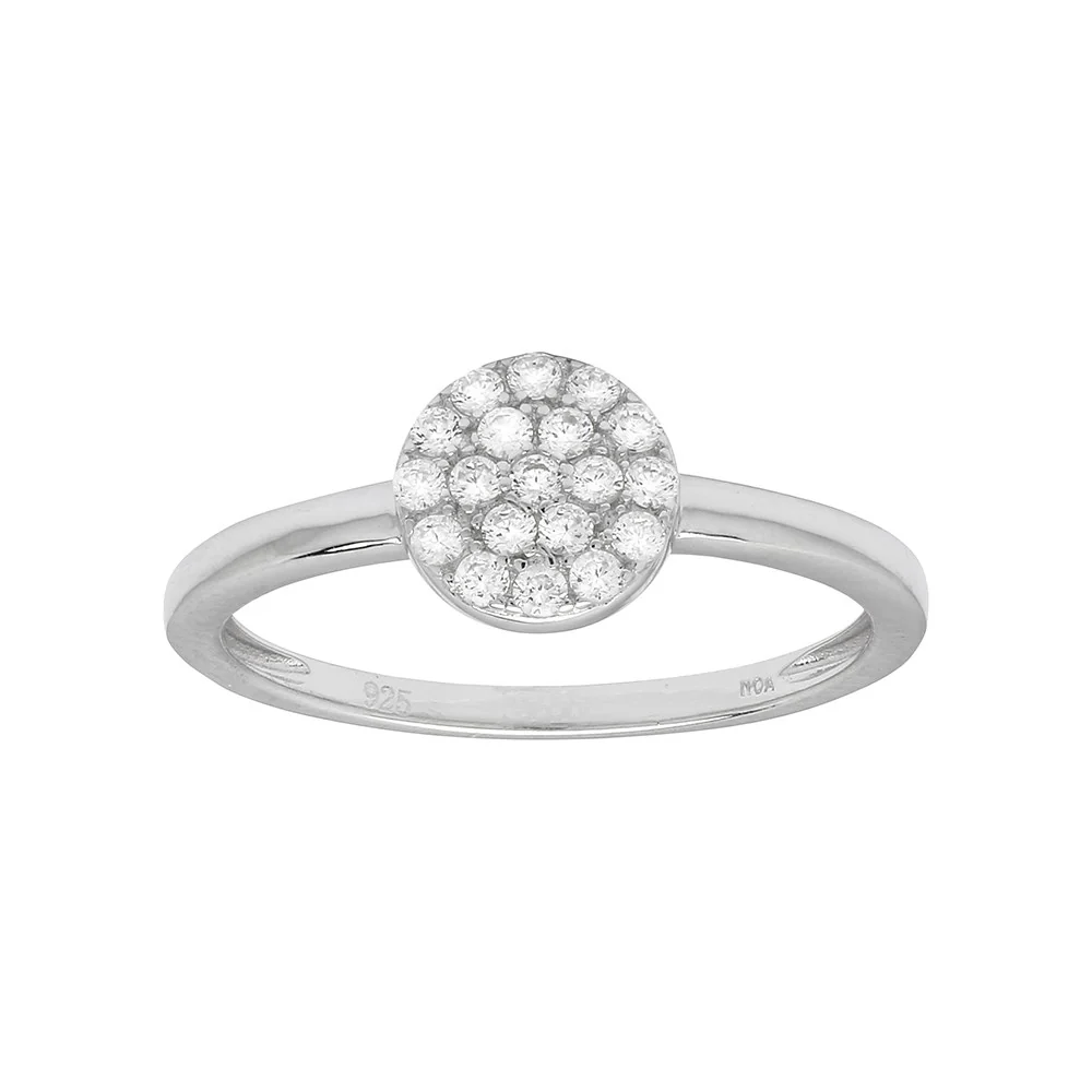 Sølv ring ANNIENOR sorte cz. rund 6mm - Image 5