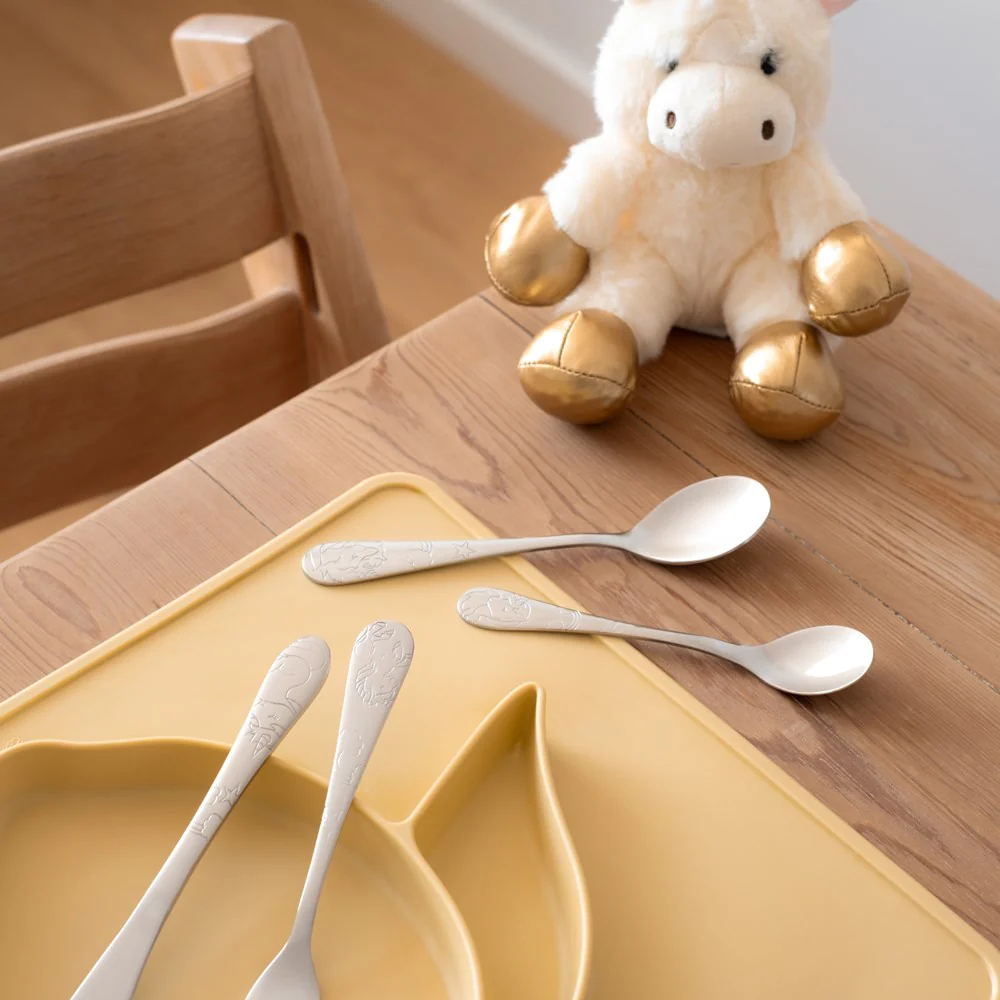 Rustfrit stål bestik m. enhjørning inkl. bamse - Image 3