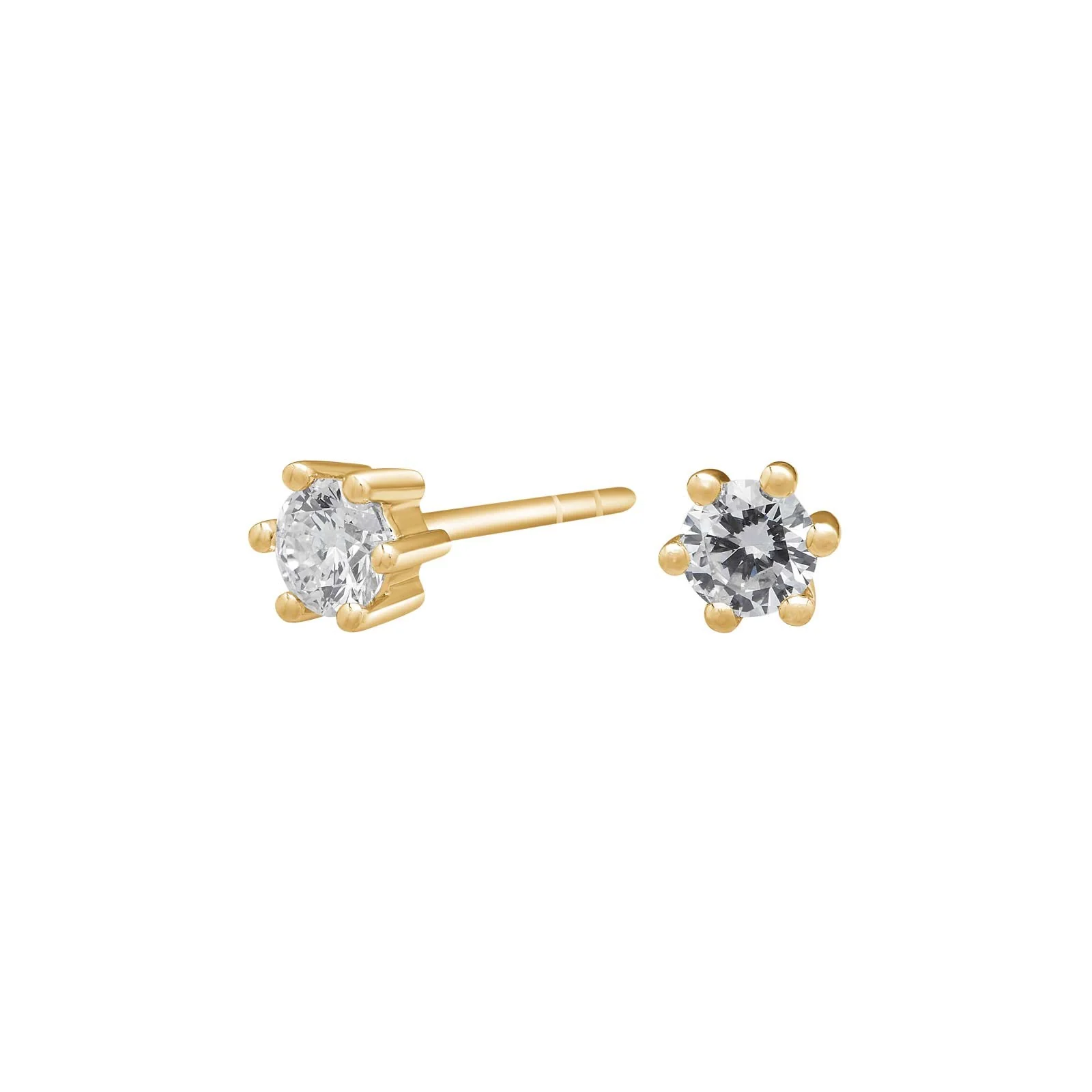 SIERSBØL 14k. Afrodite ørestik m. 0.30ct WSI