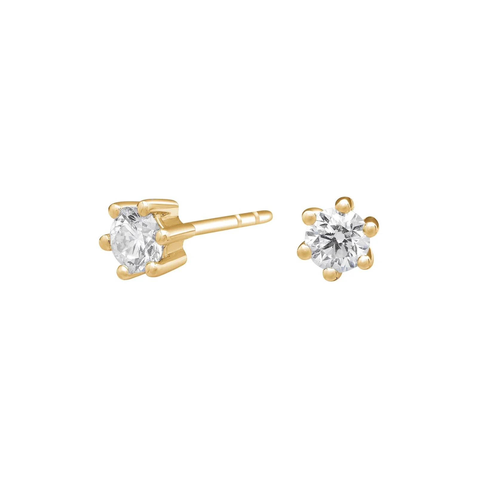 SIERSBØL 14k. Afrodite ørestik m. 0.40ct WSI