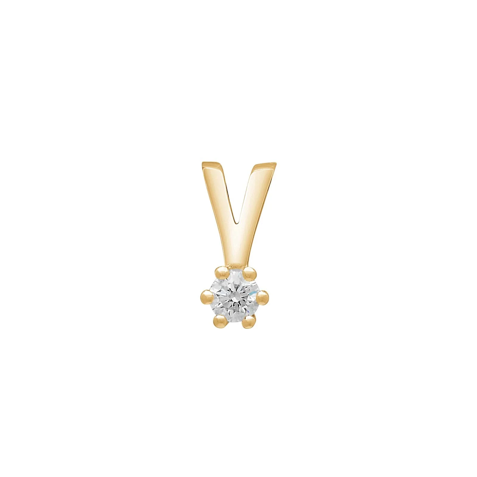 SIERSBØL 14kt. Afrodite guldvedhæng m. 0.05ct WSI