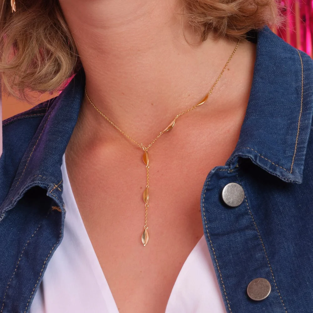 Sølv halskæde LEAVES52 - Image 2