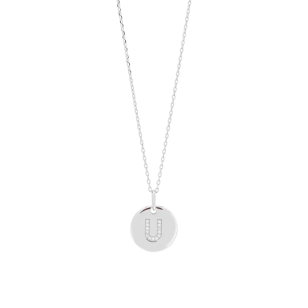Sølv kæde ELLANOR 14mm plade, 42+3cm - Image 24