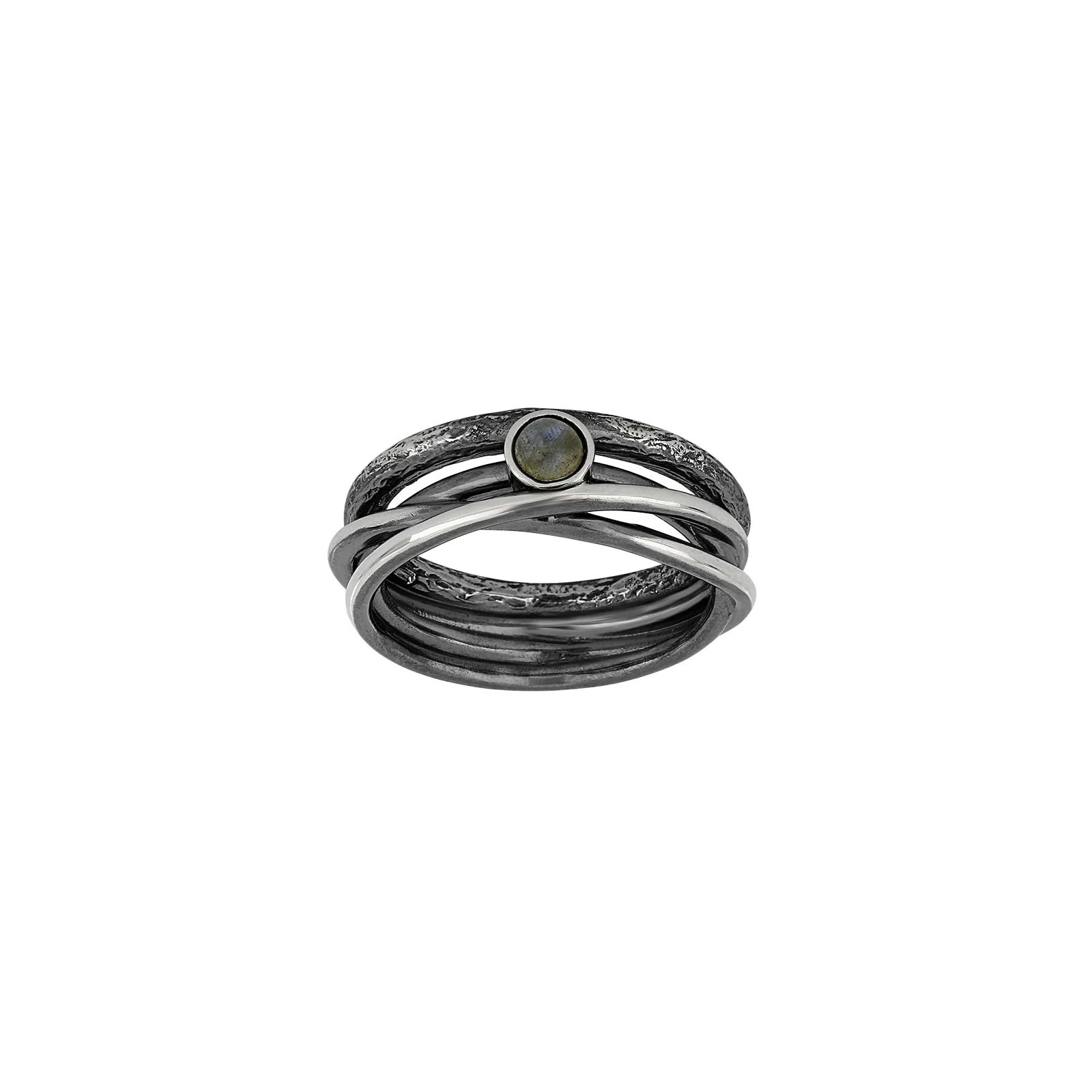 Sølv + oxyd.m/labradorite ring