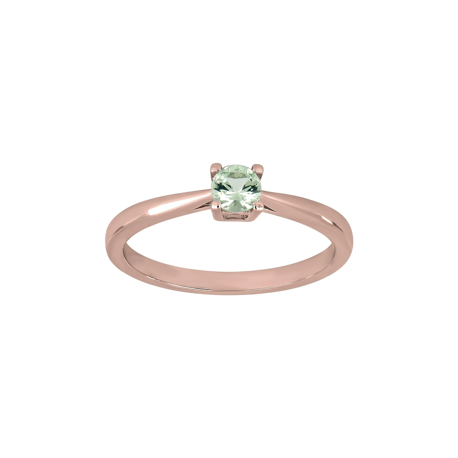 Sølv ring 4mm lysegrøn HELENNOR - Image 2