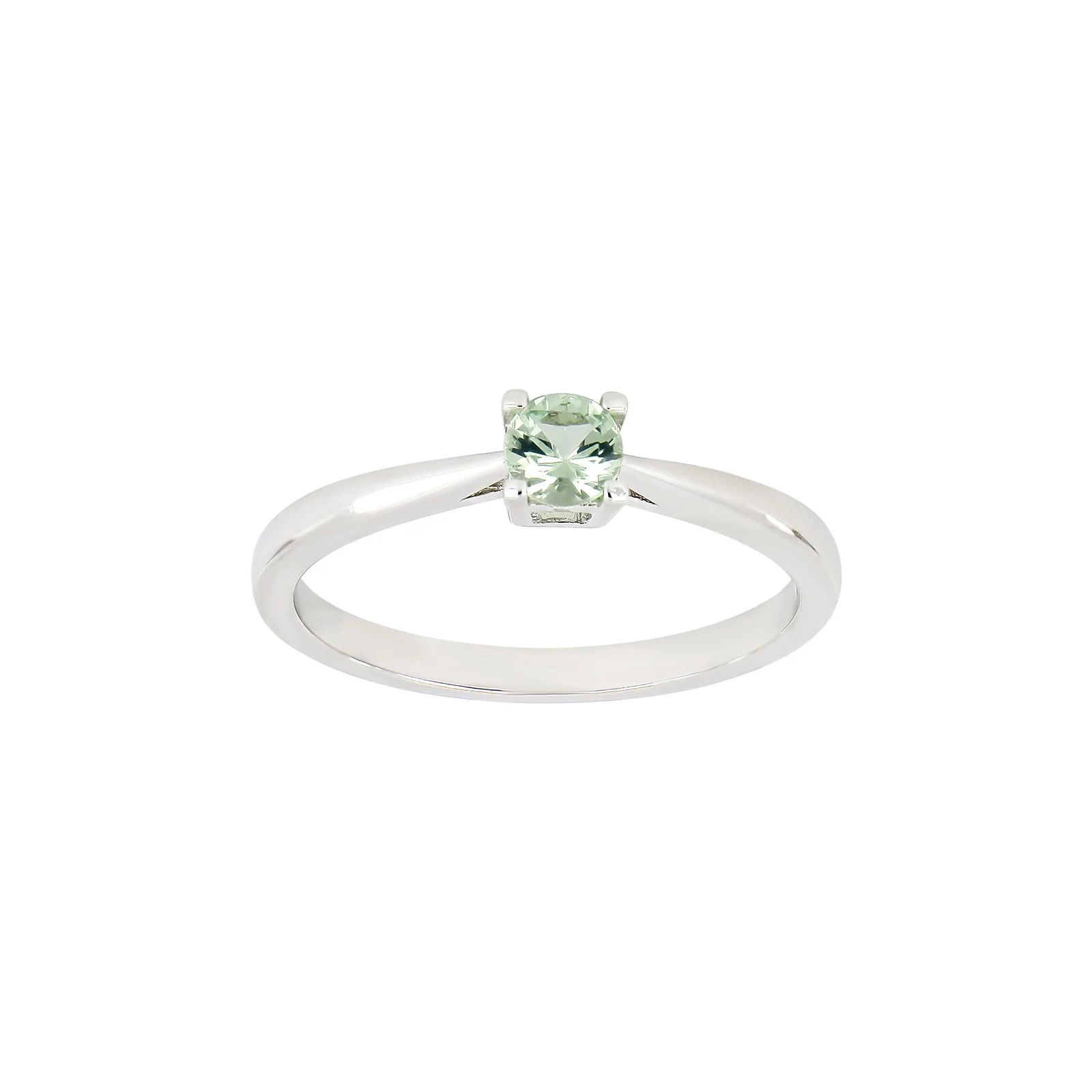 Sølv ring 4mm lysegrøn HELENNOR - Image 3