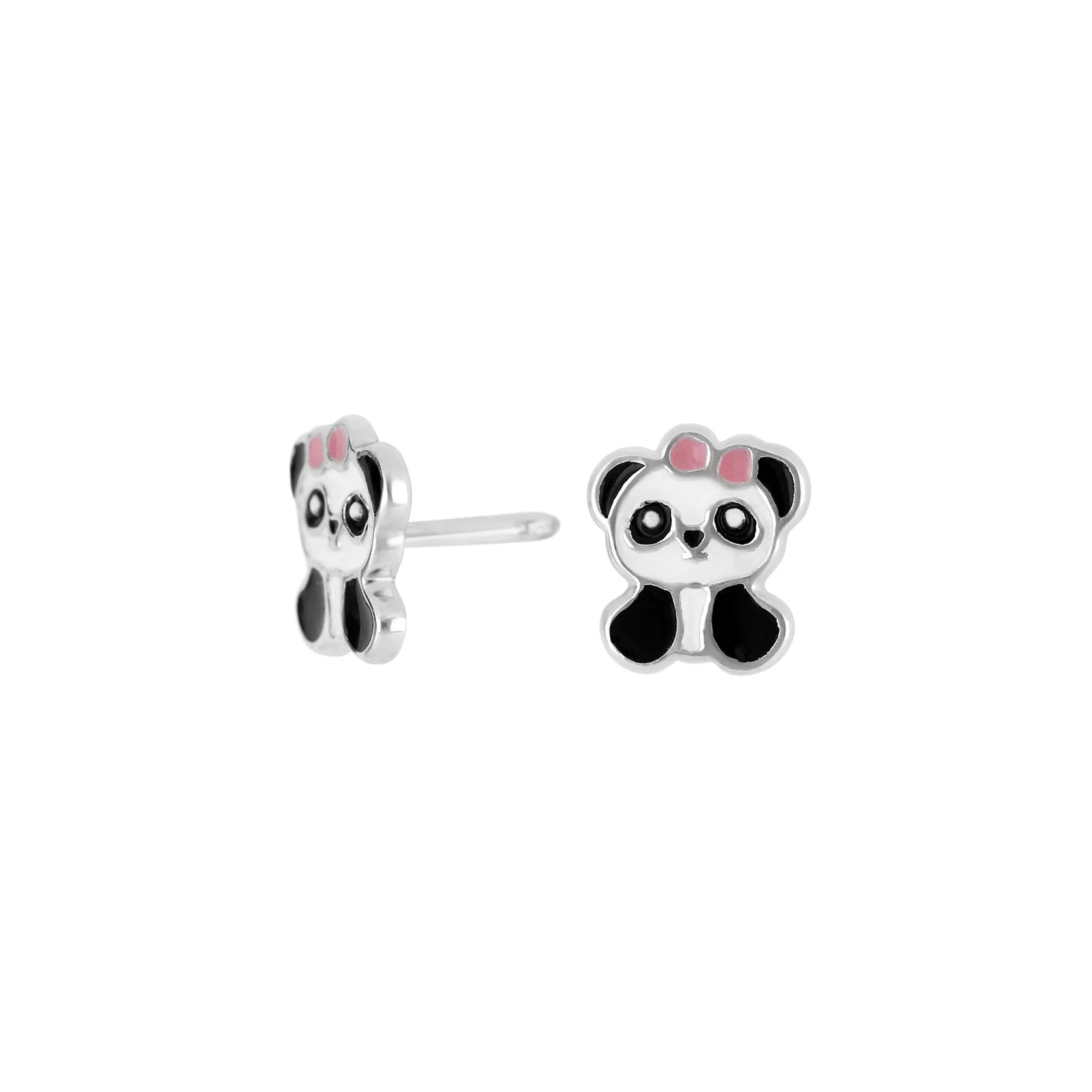 Sølvørestikker panda m/emalje - Image 4