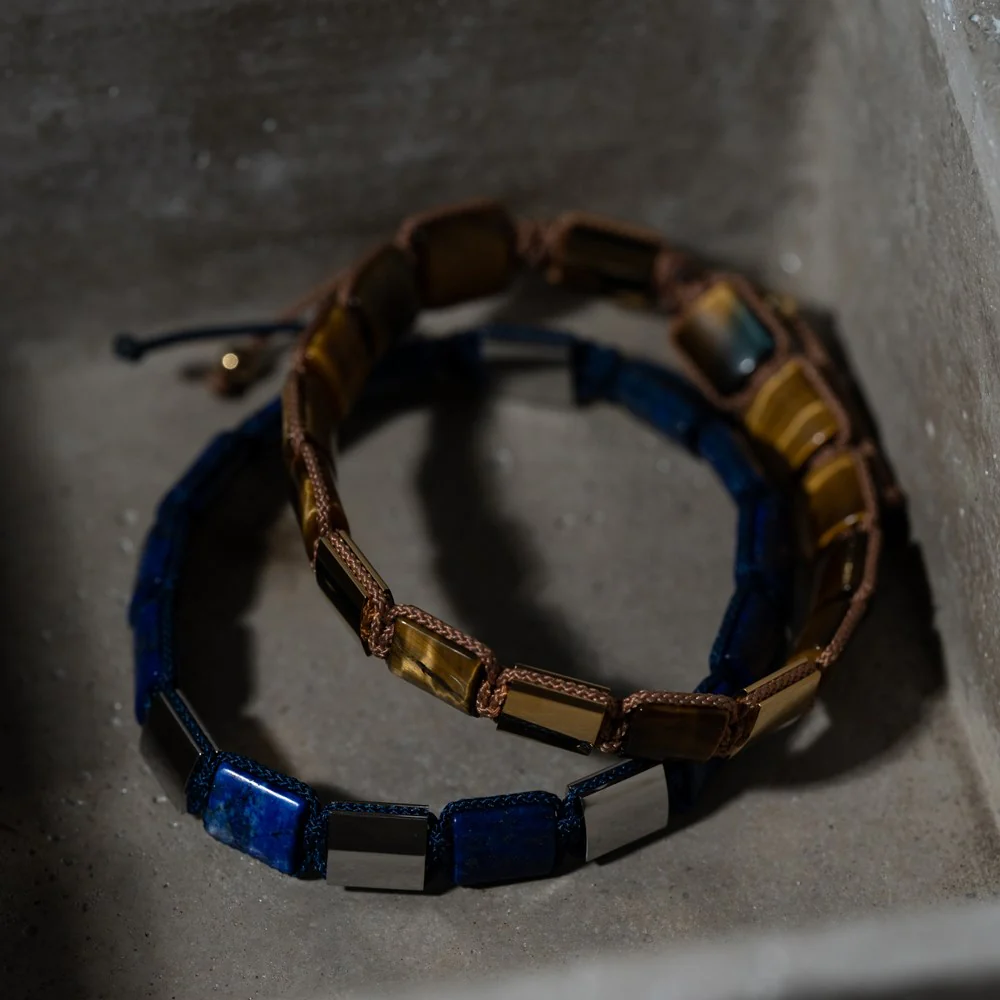 SON armbånd lapis og stål - Image 3