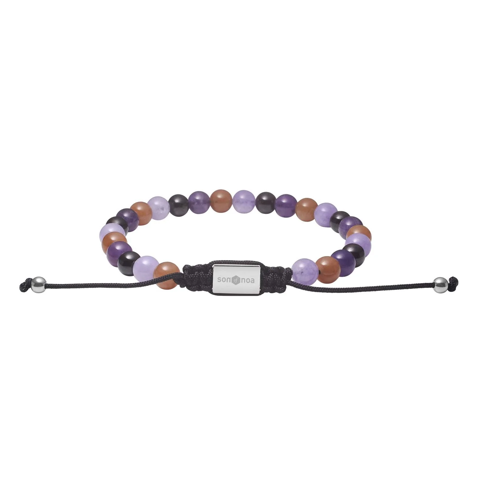 SON armbånd lilla 6mm, 19cm - 25cm