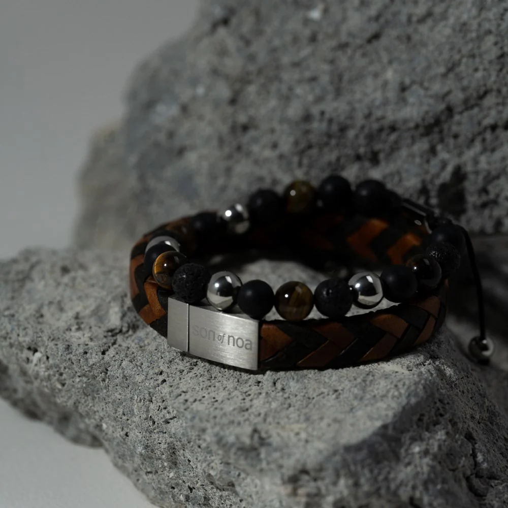 SON armbånd mørkebrun kalveskind - Image 2