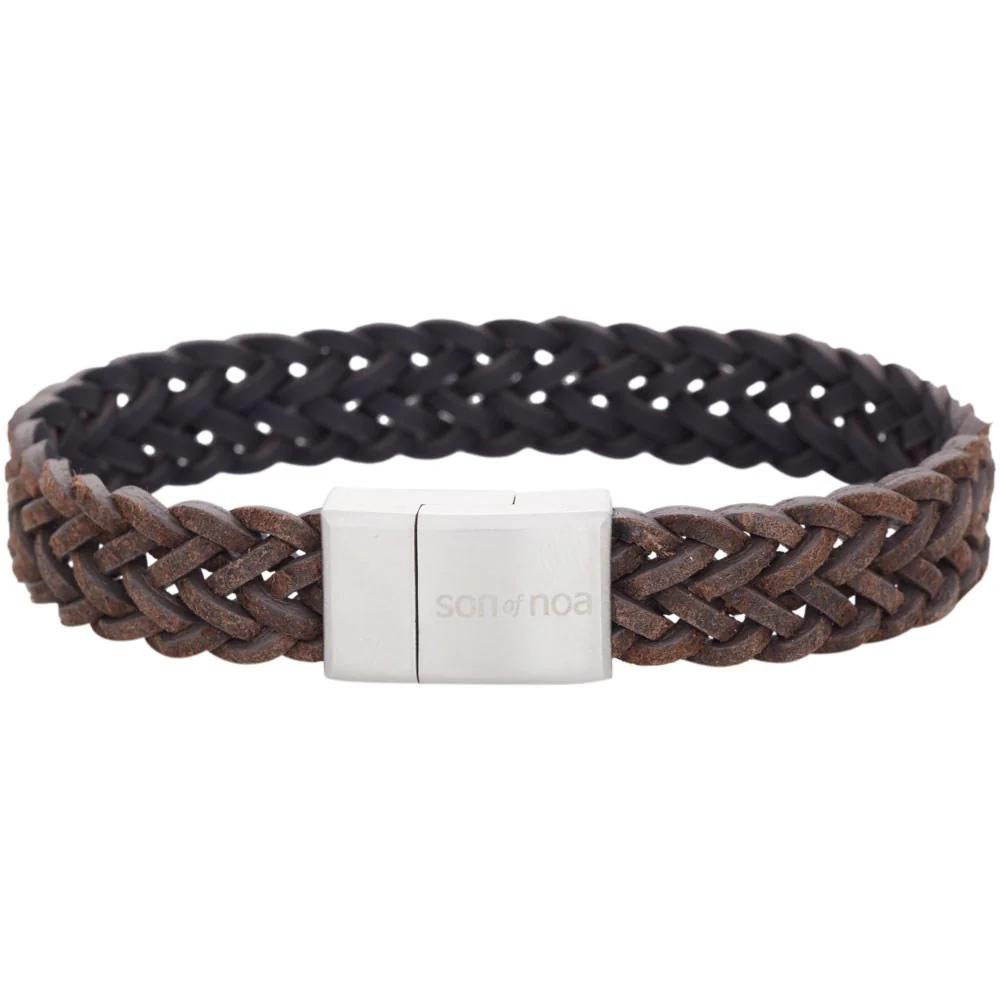 SON armbånd mørkebrun kalveskind