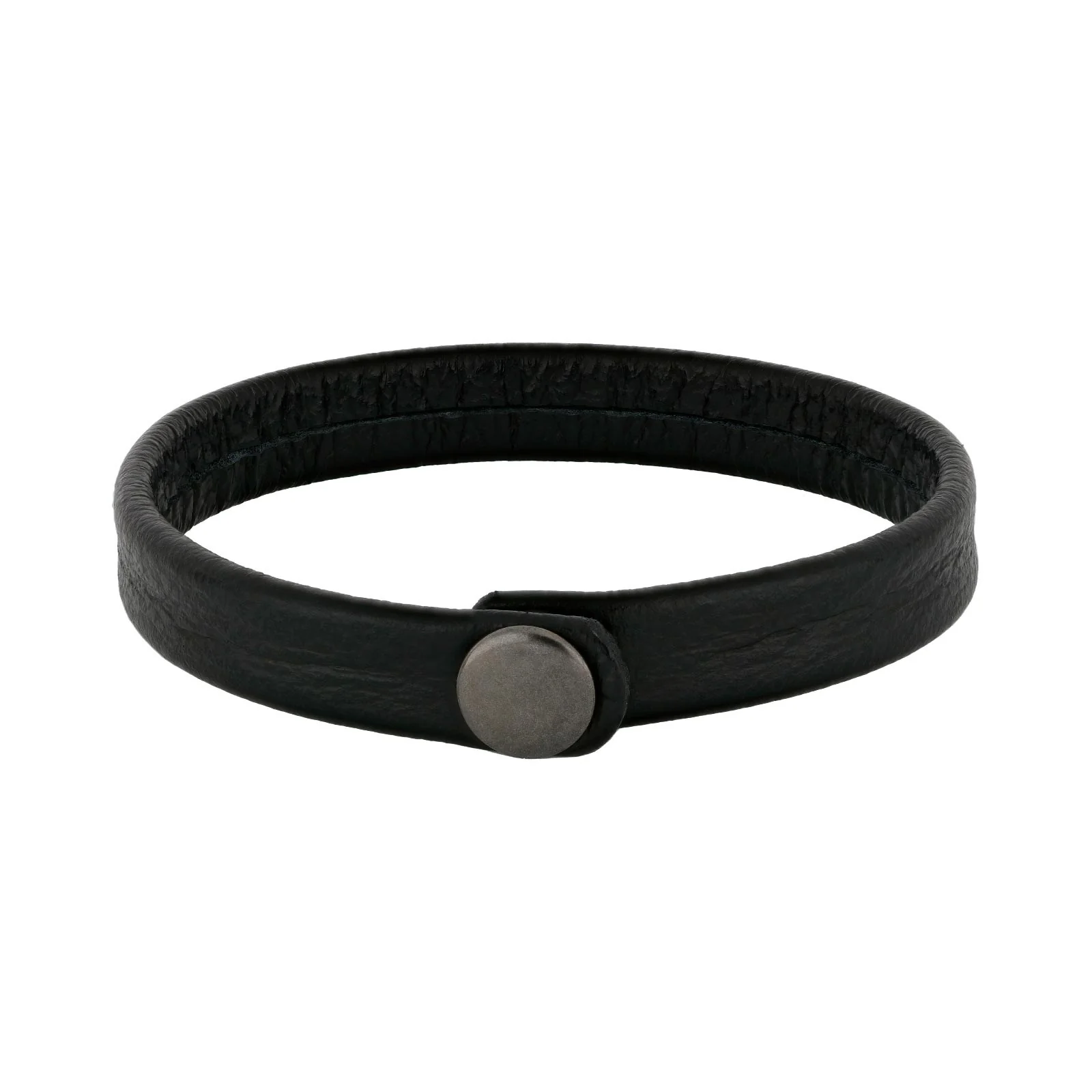 SON armbånd sort kalveskind 12mm