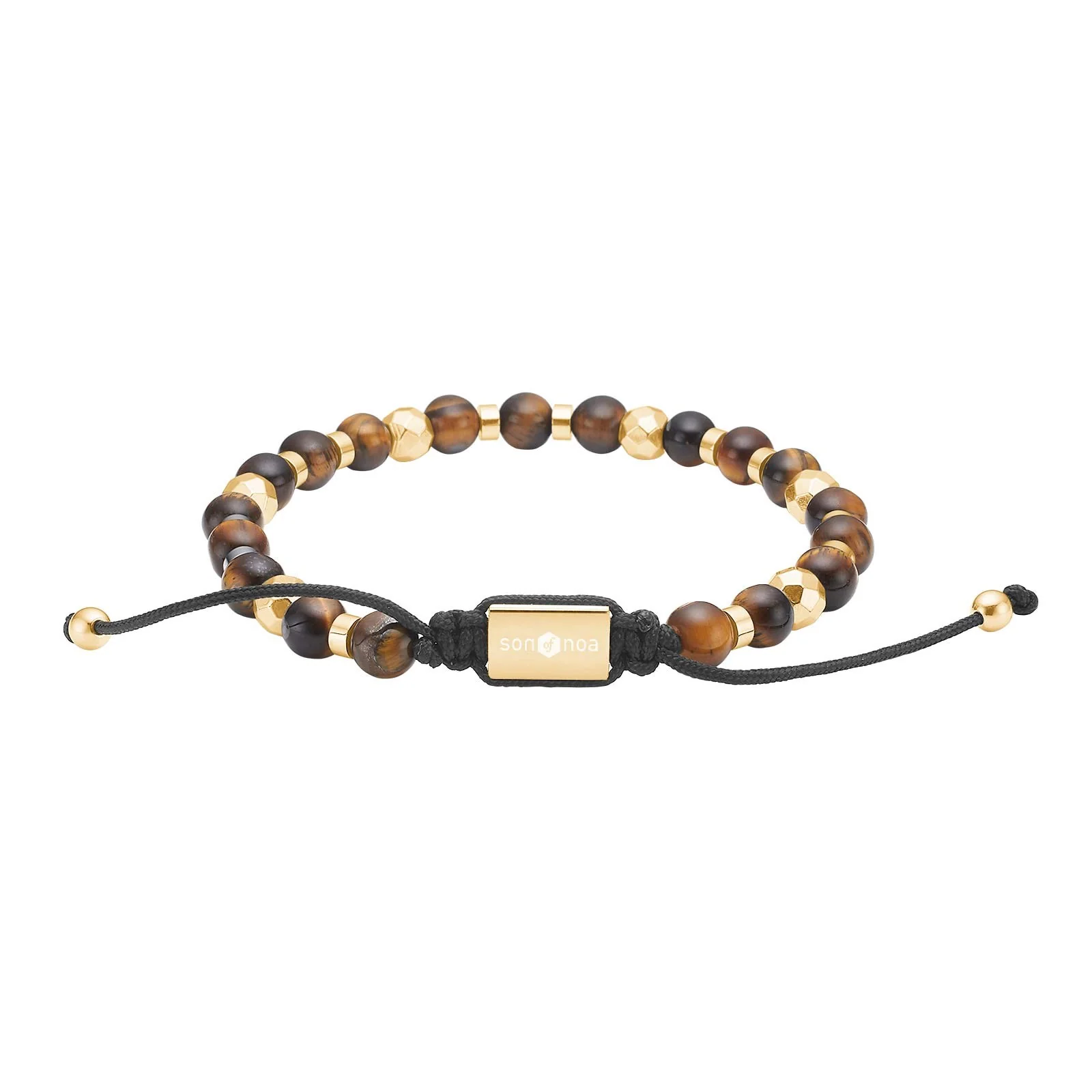 SON armbånd yellow tiger eye og IP gold - Image 2