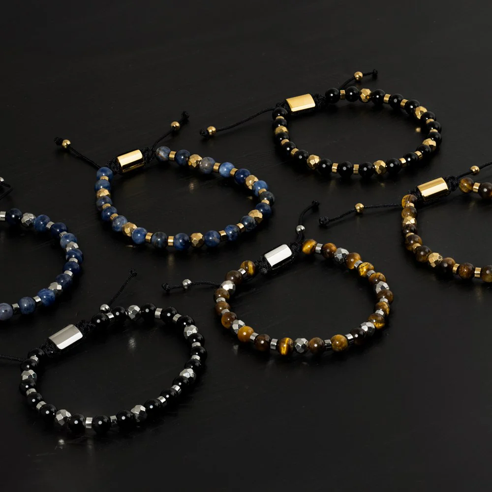 SON armbånd yellow tiger eye og IP gold - Image 4