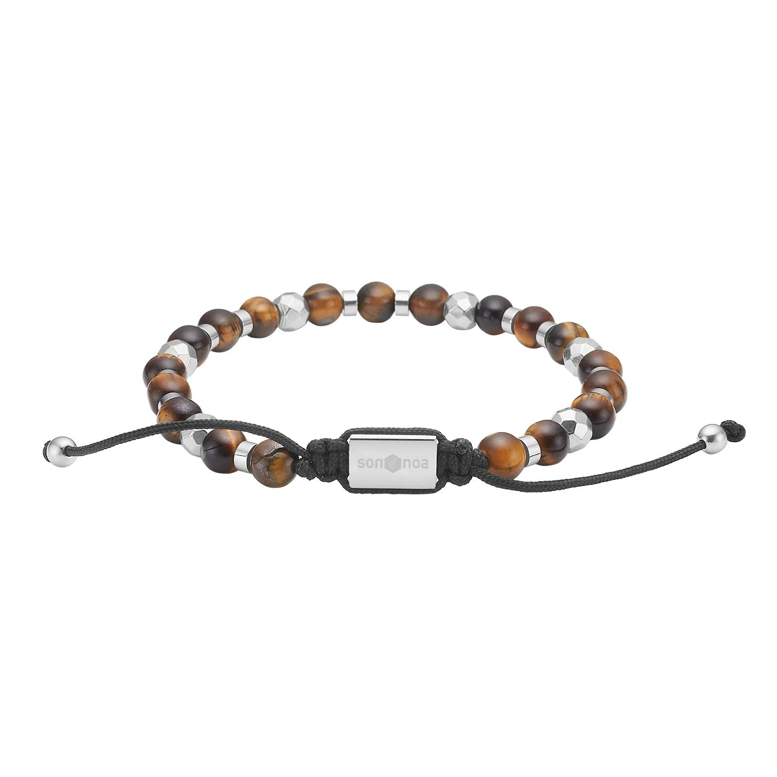 SON armbånd yellow tiger eye og stål - Image 2