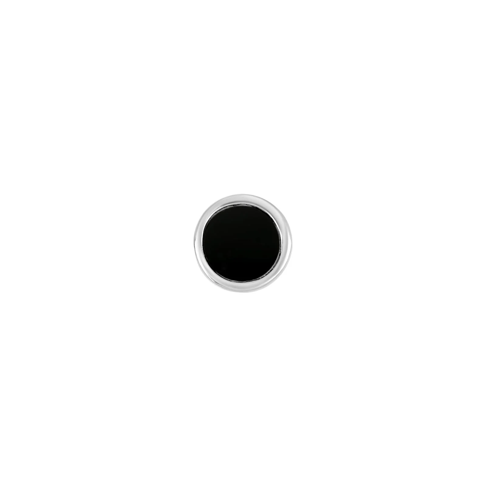 SON Rhd. sølv ørestik med onyx 1 stk. - Image 2