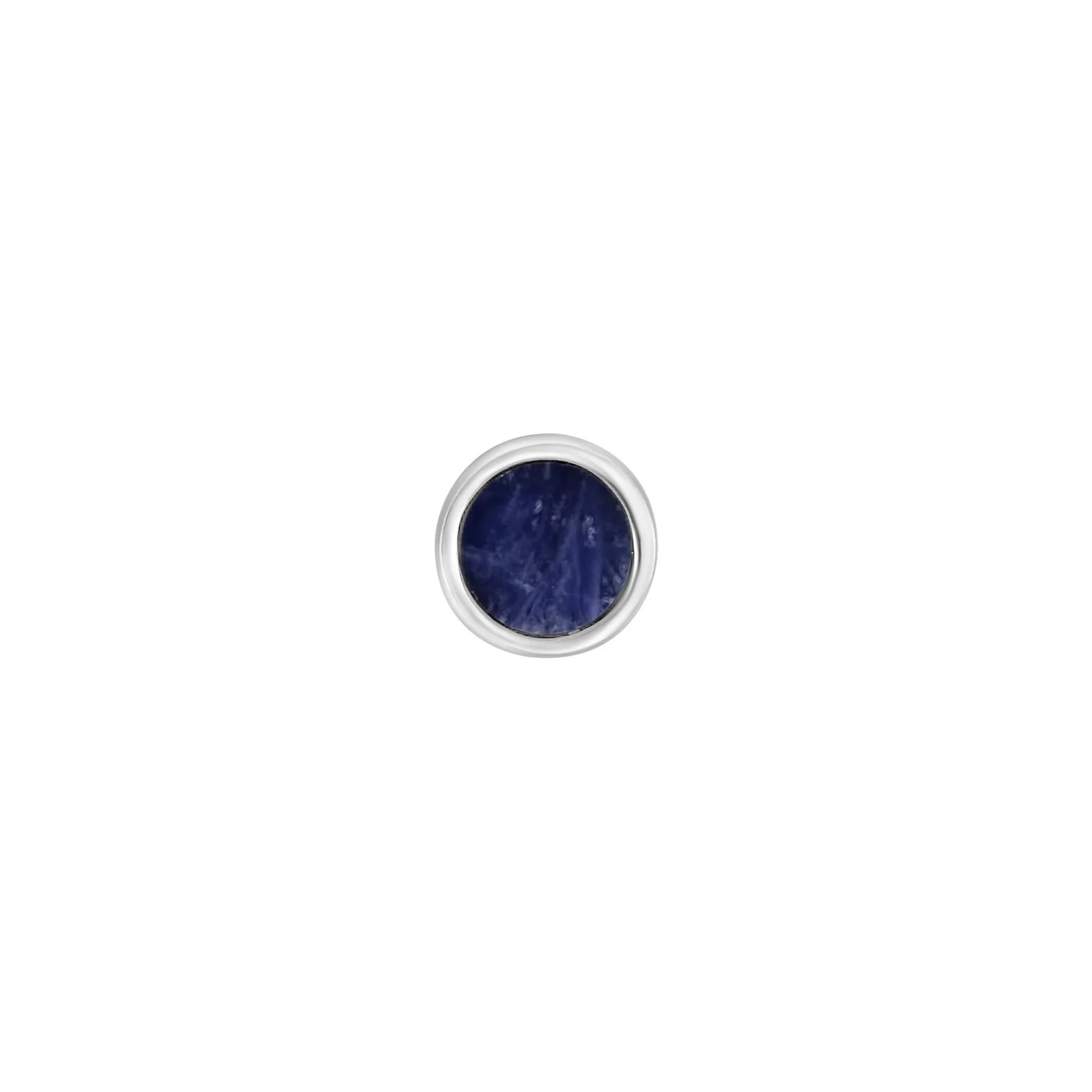 SON Rhd. sølv  ørestik med sodalite 1 stk. - Image 2