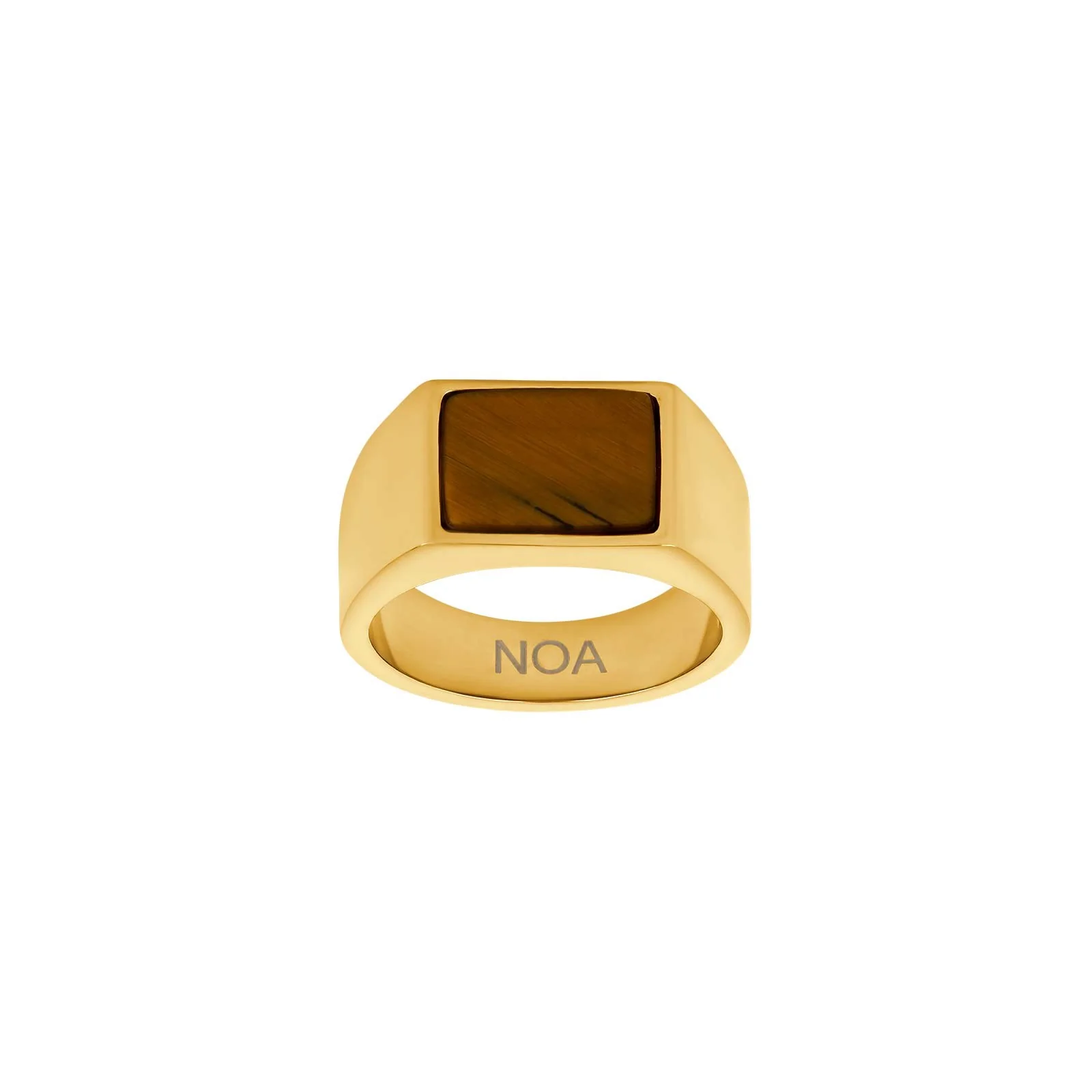 SON stål ring med yellow tiger eye - Image 3