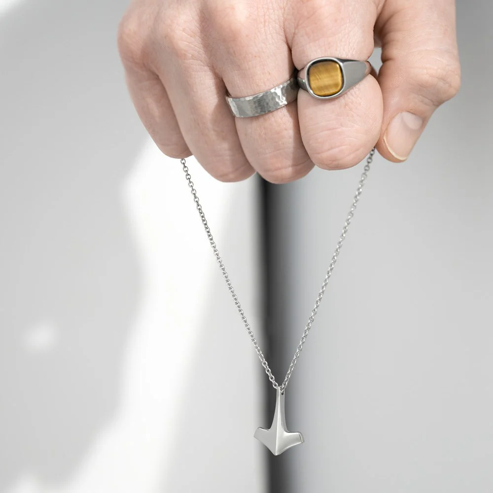SON stål ring med yellow tiger eye - Image 8