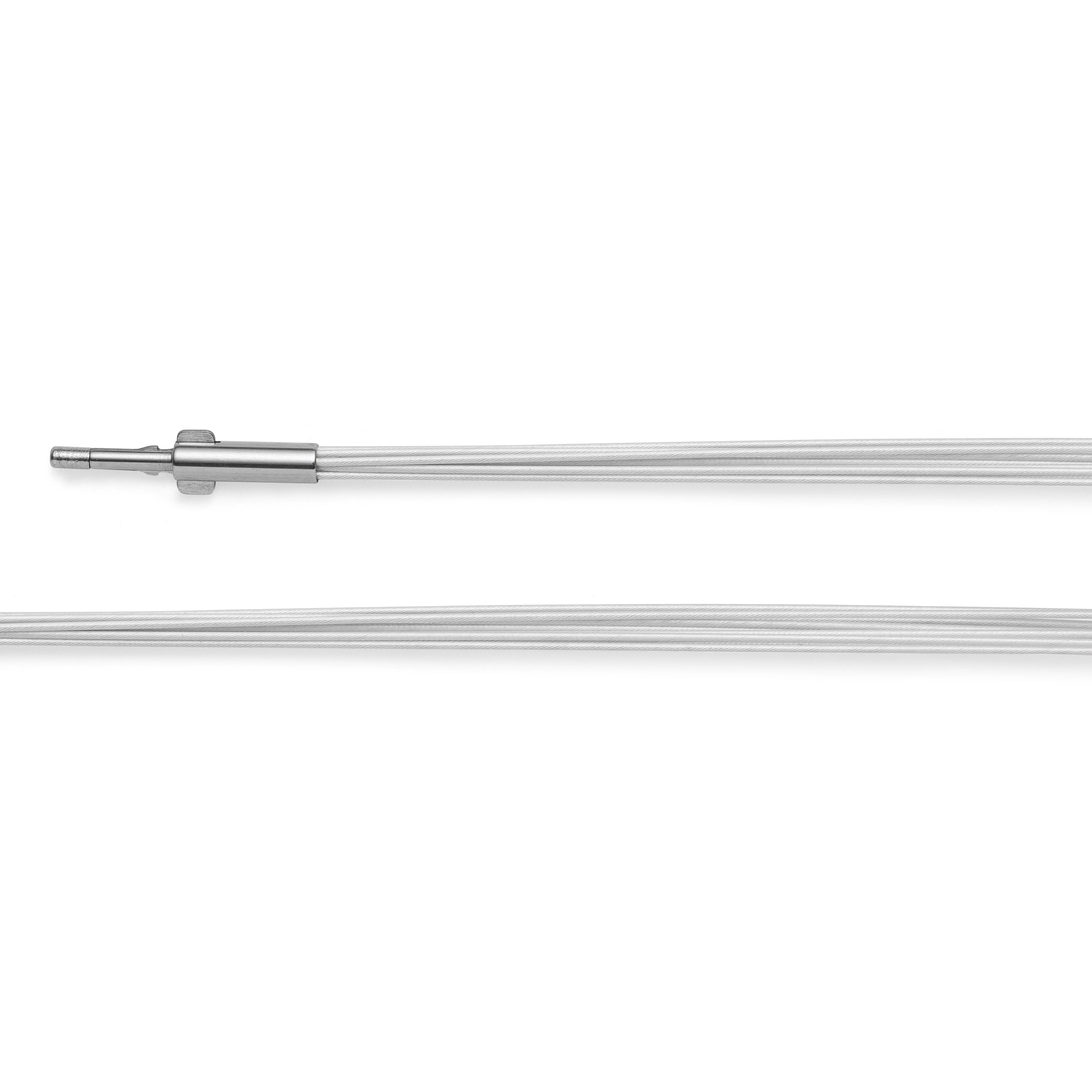 Stål 12 rækker, forsølvet 0,5 mm, 50 cm
