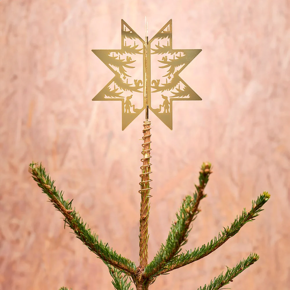 Topstjerne - forgyldt 16,5cm - Image 6