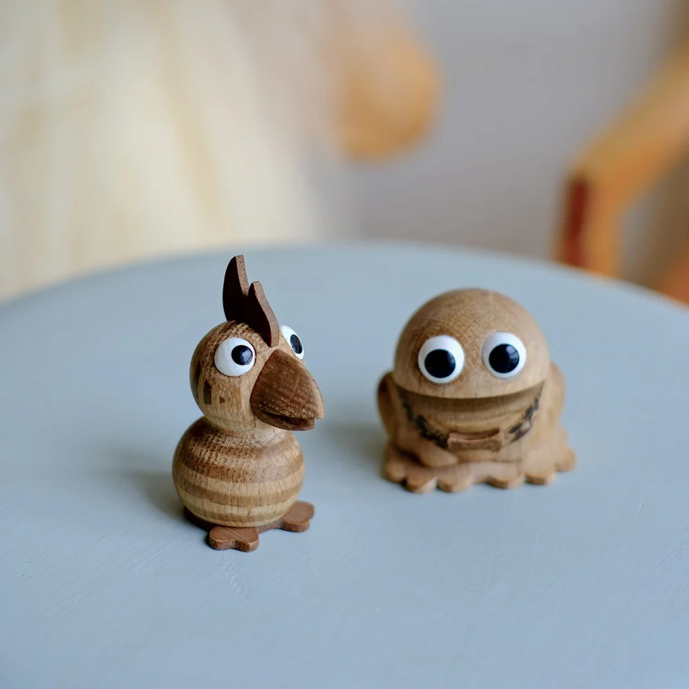 Træfigur, Kaj 8cm, Egetræ - Image 3