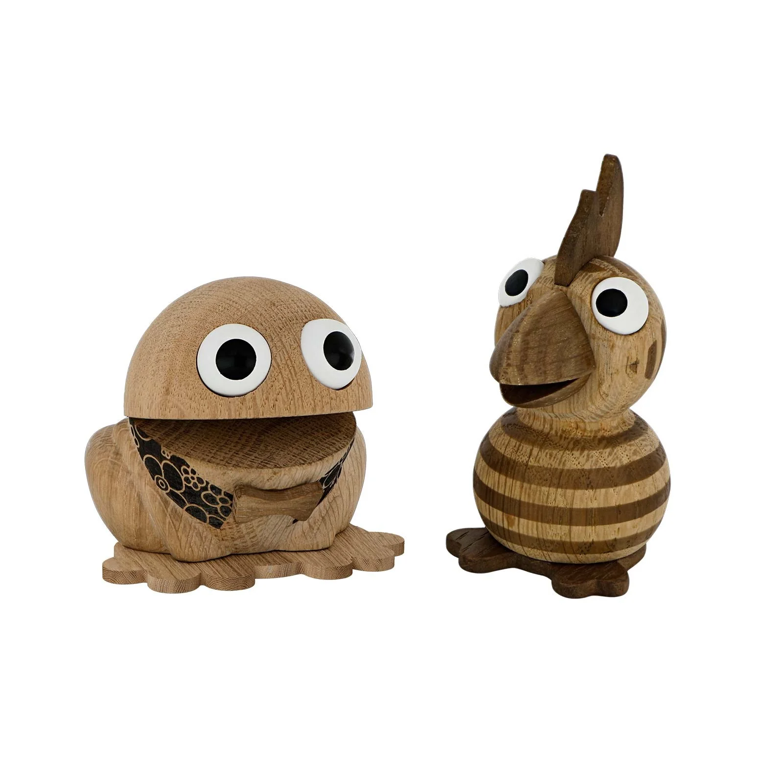 Træfigur, Kaj&Andrea 5/7cm, Egetræ